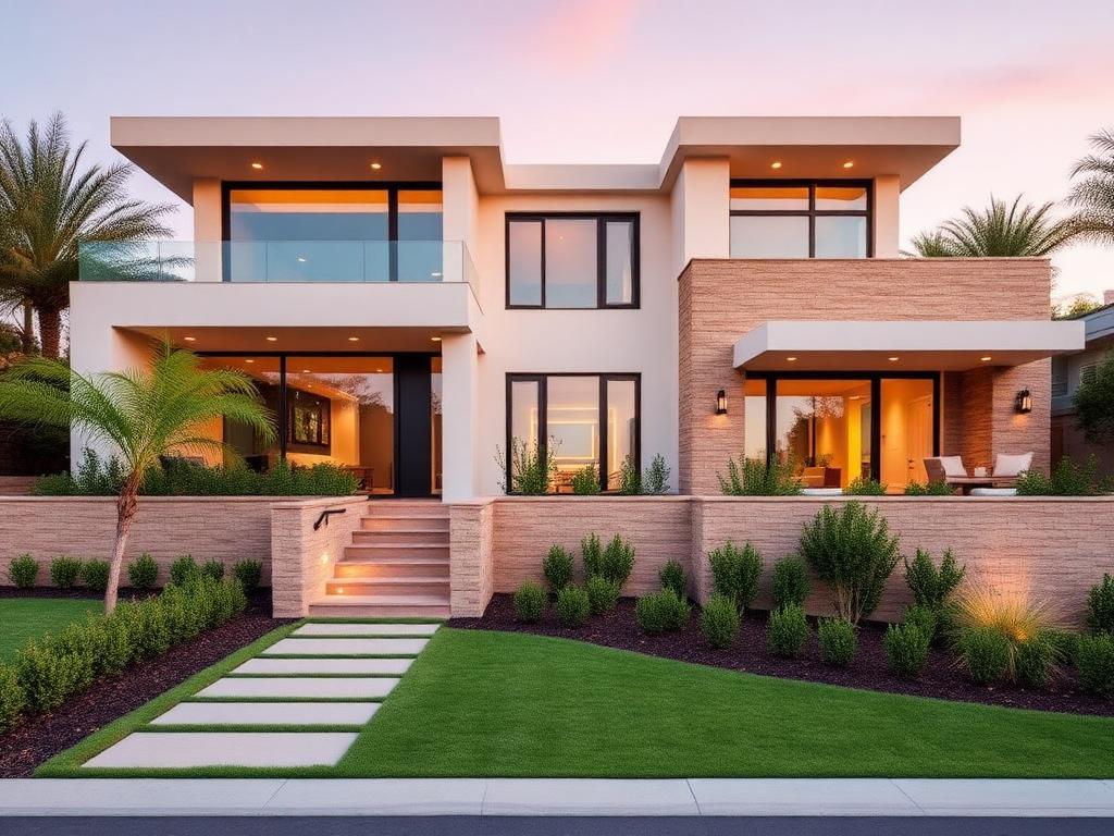 Luxury modern property exterior